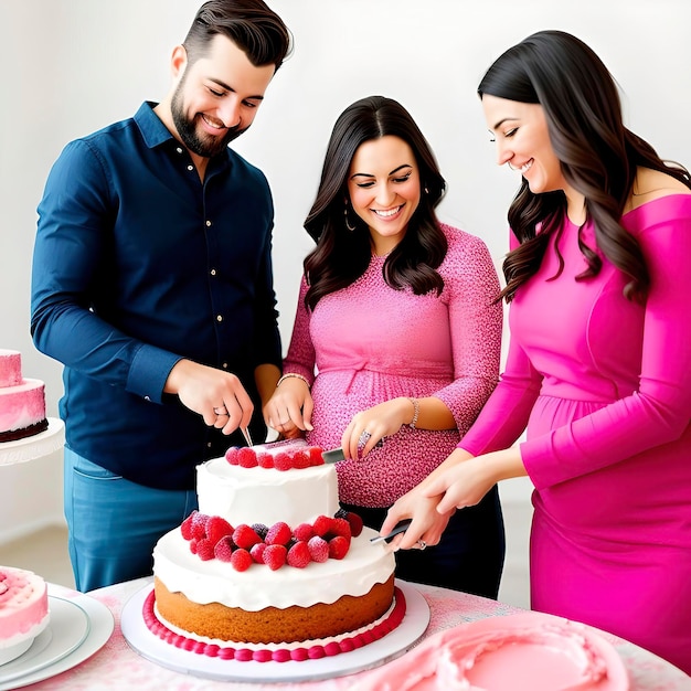 Gender reveal party birthday anniversary