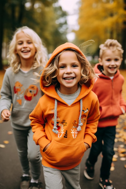 子供のためのジェンダーニュートラルな秋の服装