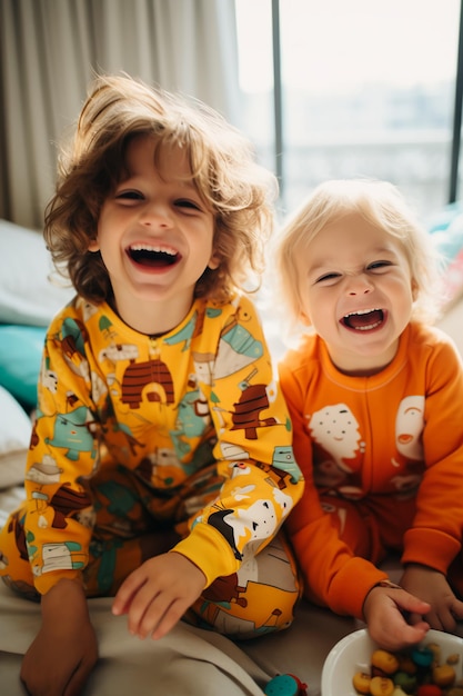 Foto genderneutrale herfstkleding voor kinderen