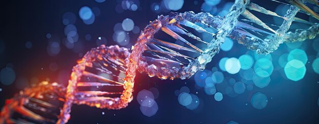 Gene therapieën concept illustratie met dna spiraal