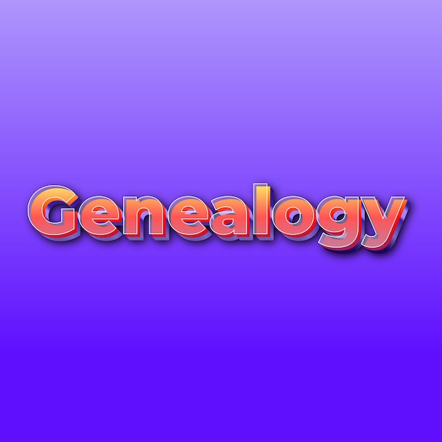 Genealogytext effect jpg gradient purple background card photo