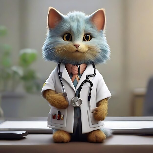 Photo general physician clinic mascot ai