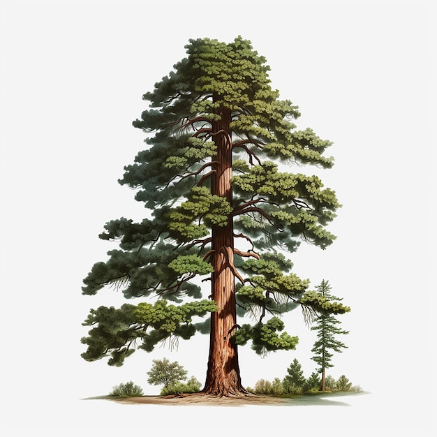 Photo general sherman tree on transparent background