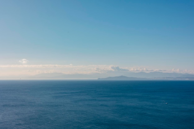 Photo general view of cabo negro in morocco from monte hacho in ceuta, spain. high quality photo