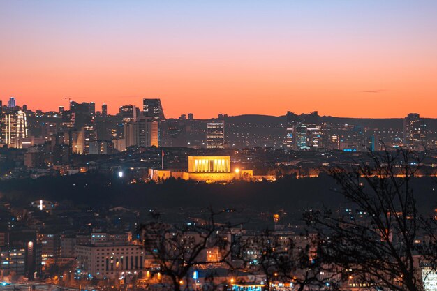 Ataturk의 Anitkabir 무덤에서 일반보기