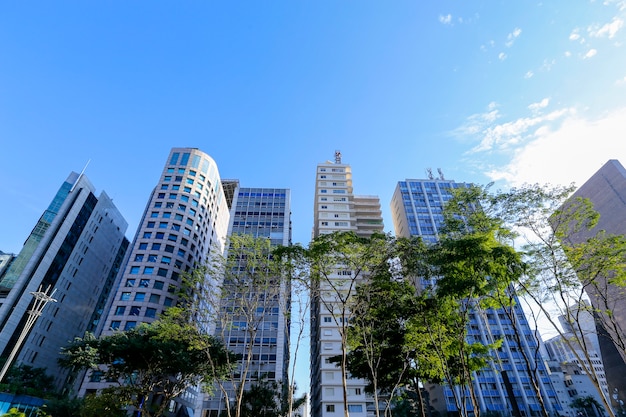 General view of Paulista Avenue buildings