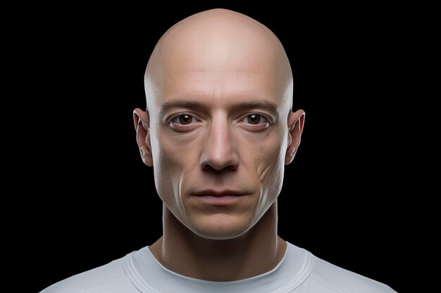 Photo generate an 8k image of a humanlike android with a realistic appearance ensuring that the back of