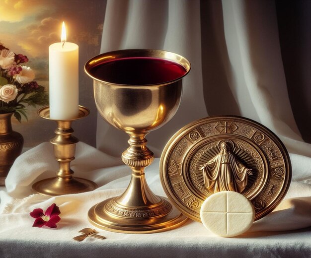 Generate a beautiful illustration for the Communion event