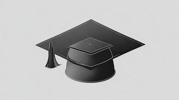 Photo generate an outline of a graduation cap