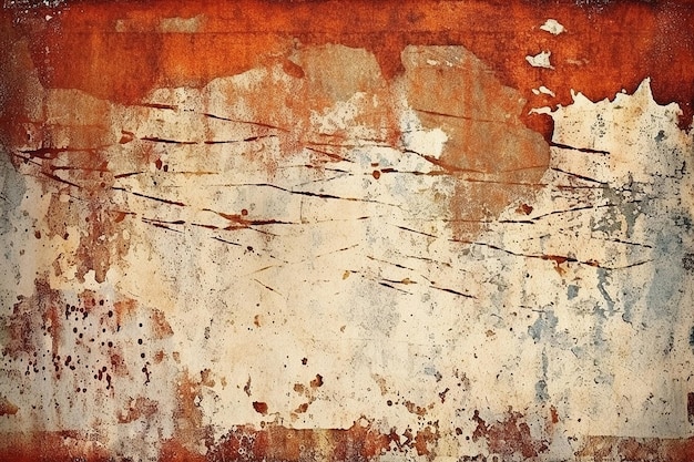 generate a textured grunge background with rough edge AI generated