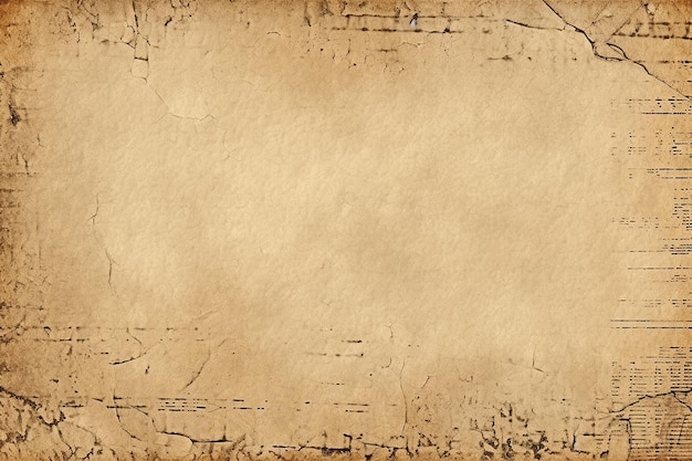 generate a vintage paper texture with aged and yellow AI generated