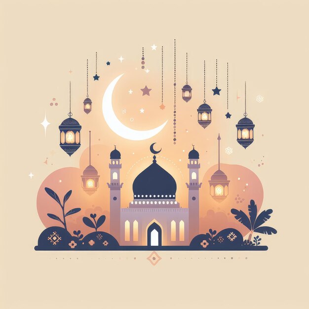 Foto generated ai ramadhan kareem special 2024