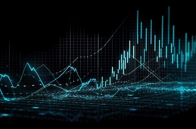 AIで生成 金融や経済の騰落の動きを表現