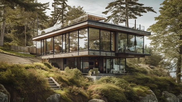 Generatief AI-aangedreven huis op San Juan Island in Washington, VS