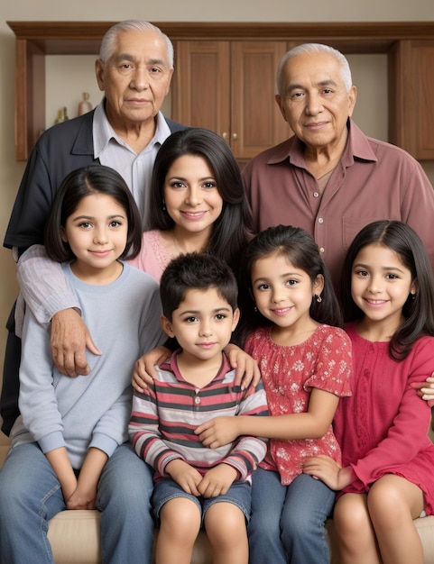 generaties van een Spaanse familie