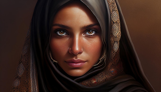 Generatieve AI Arabische vrouw