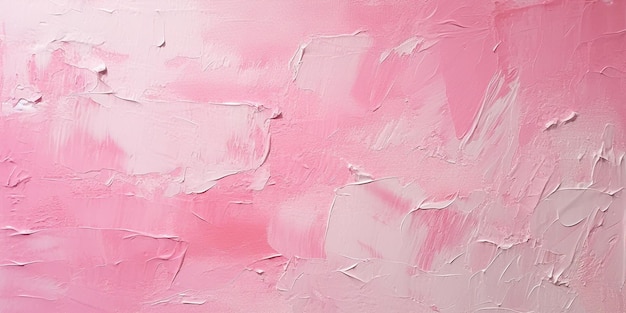 Generatieve AI Close-up van impasto abstracte ruwe roze kunst schilderij textuur