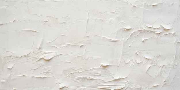 Generatieve AI Closeup van impasto abstracte ruwe witte kunst schilderij textuur