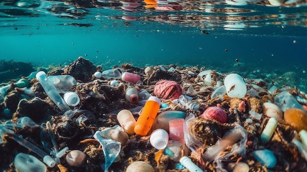 Generatieve AI documenteert de verwoestende impact van plastic voor eenmalig gebruik op het leven in zee