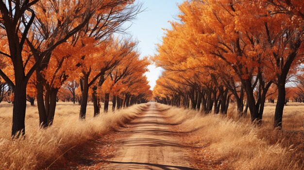 Foto generatieve ai het levendige palet van de herfst