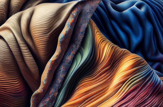 Generatieve AI-illustratie van abstracte achtergronden van verschillende kleuren en verschillende vormen in pastelkleuren