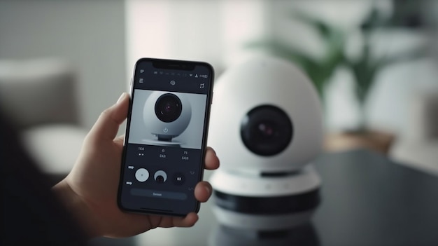 Generatieve AI mobiele verbinding met beveiligingscamera