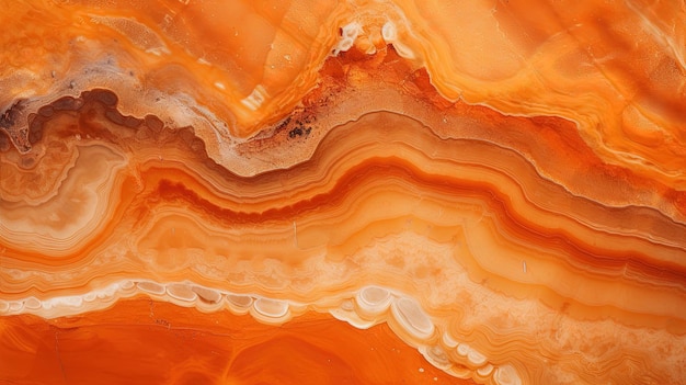 Foto generatieve ai natuurlijke vulkanische agaatstenen close-up lichtoranje abrikozen crush en gouden textuur