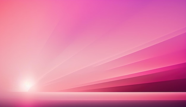 Generatieve AI Prachtig landschap met gradiëntscène met lichtroze kleuren horizontaal behang