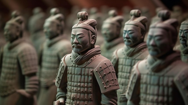 Foto generatieve ai terracotta warriors