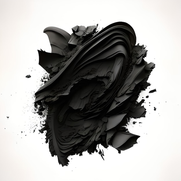 generatieve ai veer inkt kunst illustratie rook ontwerp vrouw vector patroon grunge zwart