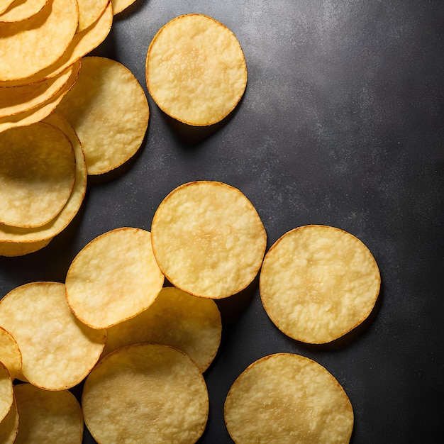 Generatieve kunst van Healthy Homemade Potato Chips door AI
