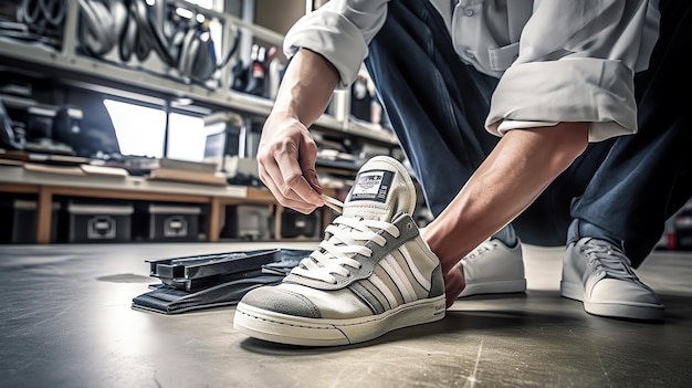 Generatieve kunstmatige intelligentie voor het maken van sneakers in de schoenenindustrie