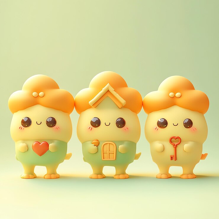 Photo 3 つのビューを生成する: 前のビュー, 横のビュー, 後ろのビュー, 全体のビュー, 可愛いアリを作る