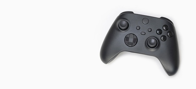 Next Generation game controller on white background