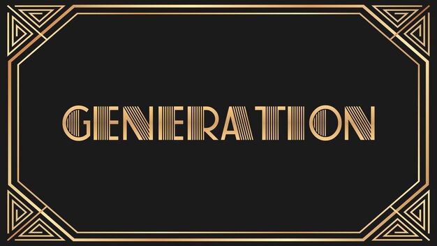 Photo generation jazz gold text