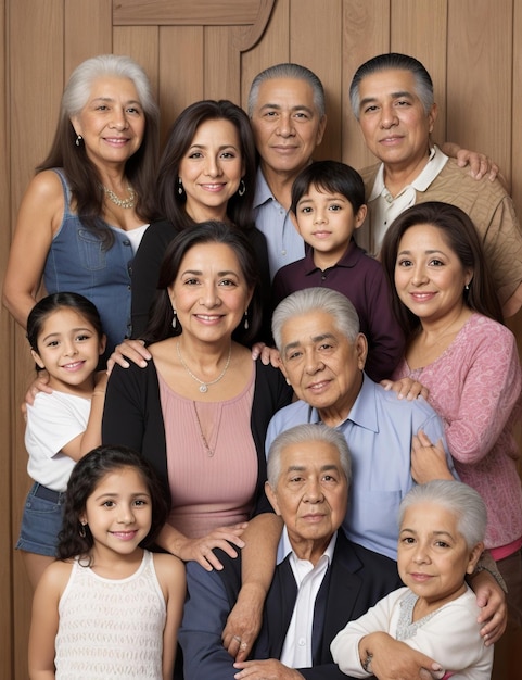 何世代にもわたるヒスパニック系家族