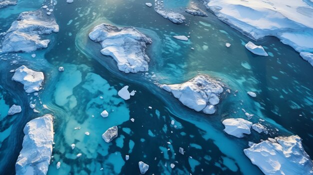 写真 アンタークティカの氷床をドローンで眺める