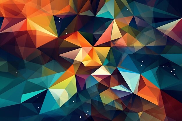 Generative ai Abstract geometry pattern background