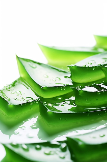 Foto generativo ai aloe vera con spruzzi d'acqua illustrazione di alta qualità