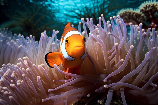 Generative AI An anemonefish in a host anemone in Madagascar