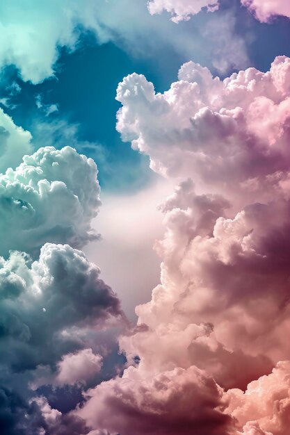 Generative ai background illustration of beautiful sky