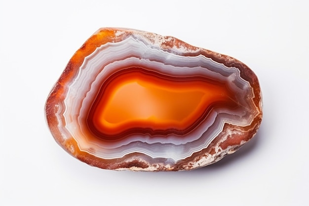 Generative AI Bright Agate natural stone isolated