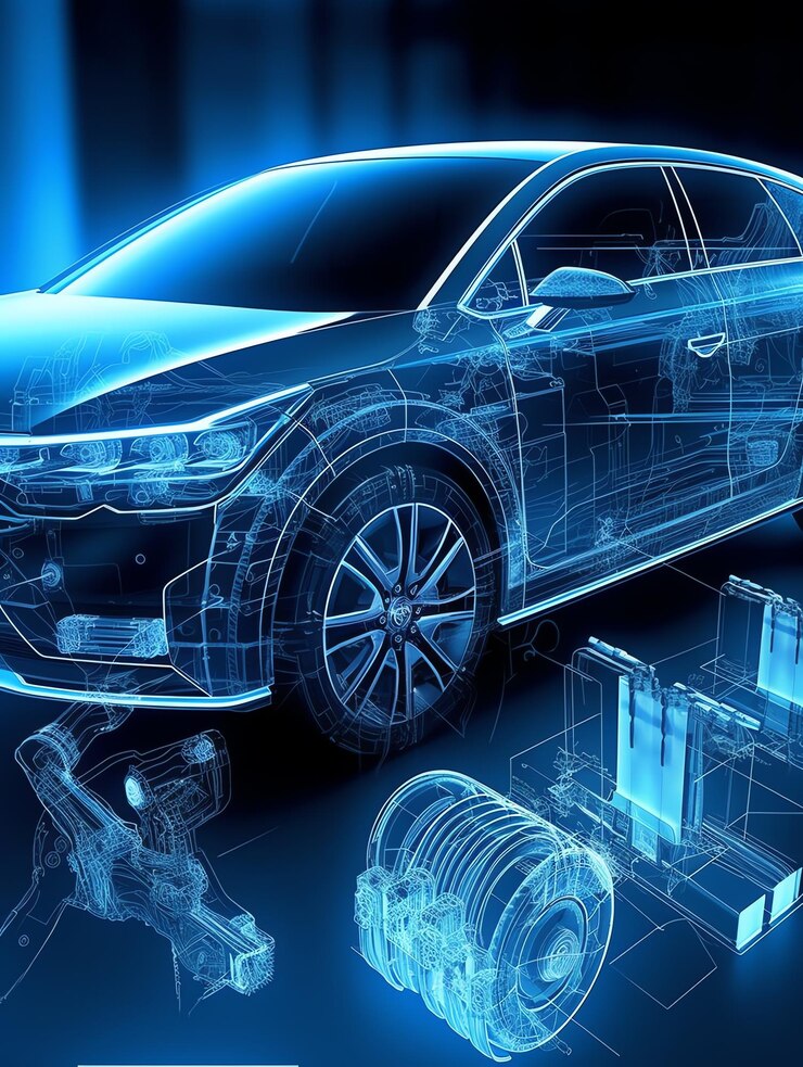 Premium AI Image | Generative AI Chassis of the electric hybrid car