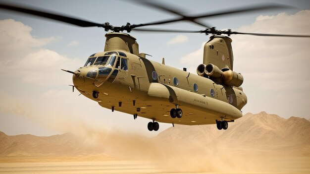 Generative AI a chinook helicopter