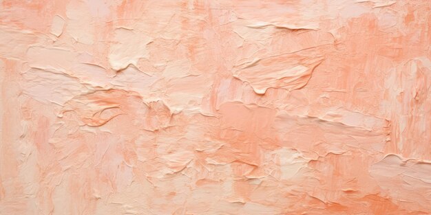 Generative AI Closeup of impasto abstract rough peach fuzz color art painting texturex9xA