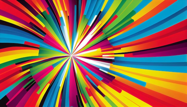 Foto generative ai colorful whirlwind un design di carta da parati vivace e vibrante