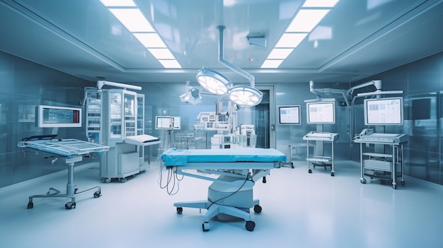 Photo generative ai a contemporary operating room