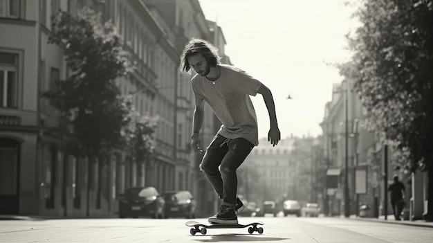 Generative AI and a cool skater on the street