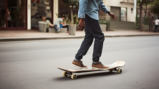 Generative AI and a cool skater on the street