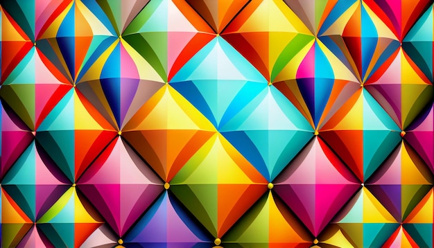 Generative ai diamond prism vibrant abstract background